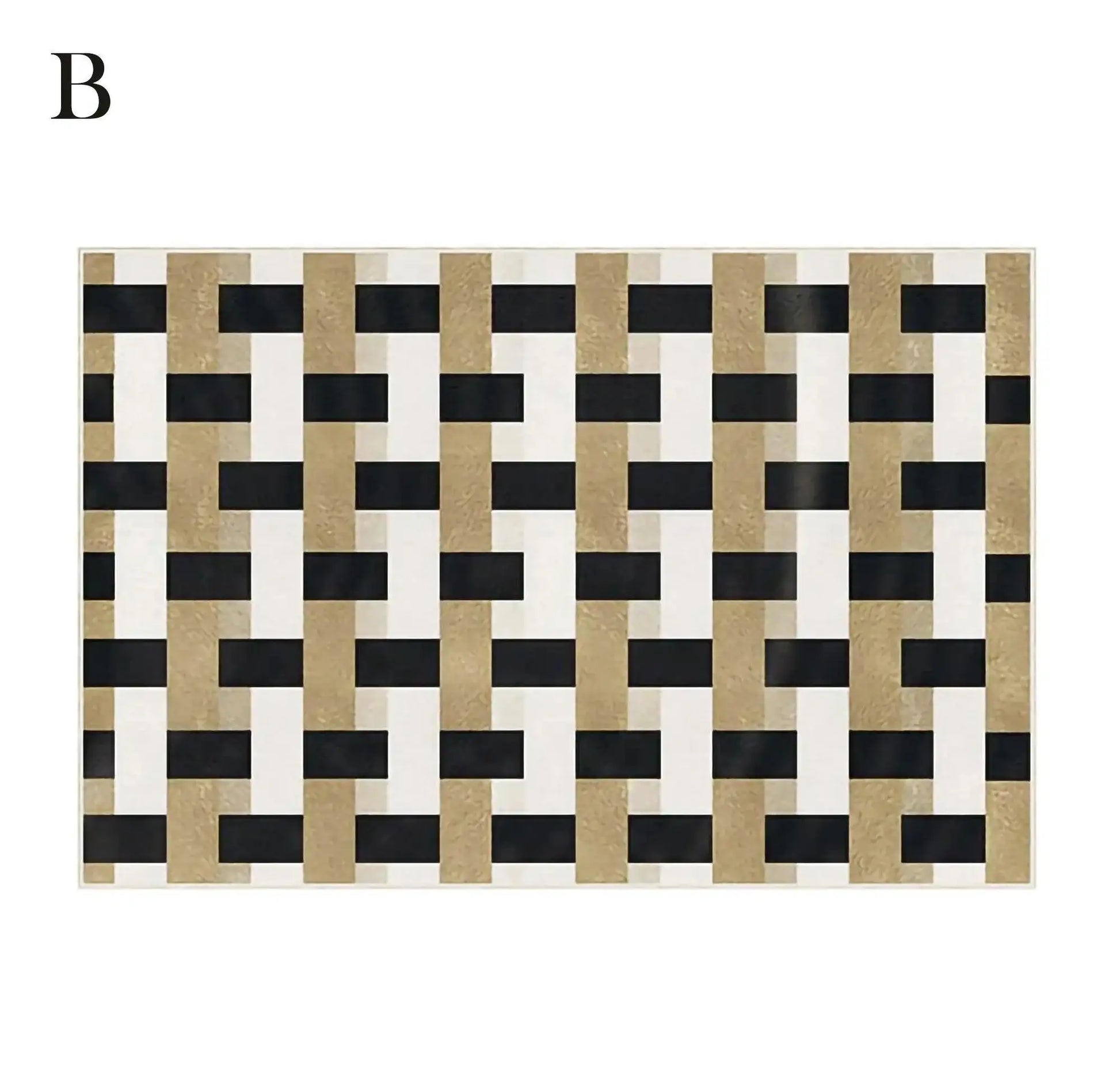 Modern Vintage Living Room Carpet │ Classic Geometric Art Design Rug - Besontique Home