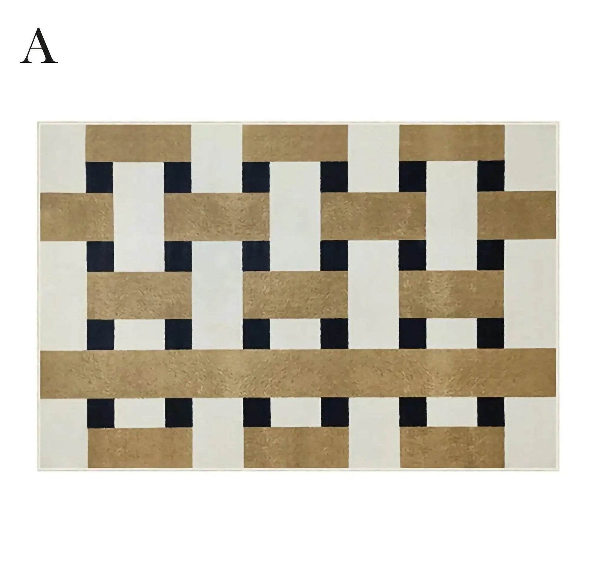 Modern Vintage Living Room Carpet │ Classic Geometric Art Design Rug - Besontique Home