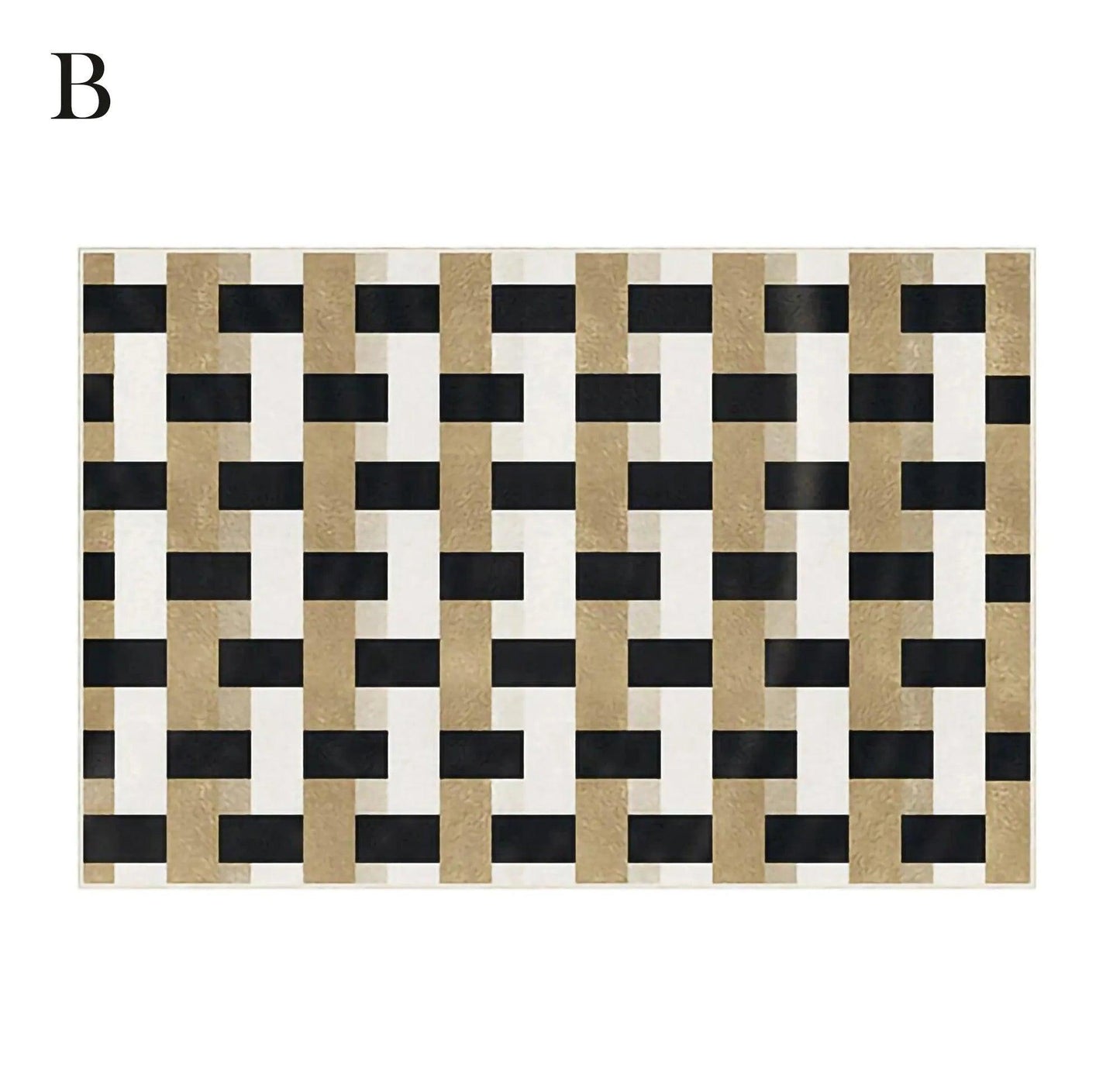 Modern Vintage Living Room Carpet │ Classic Geometric Art Design Rug - Besontique Home