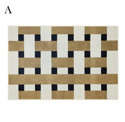 Modern Vintage Living Room Carpet │ Classic Geometric Art Design Rug - Besontique Home