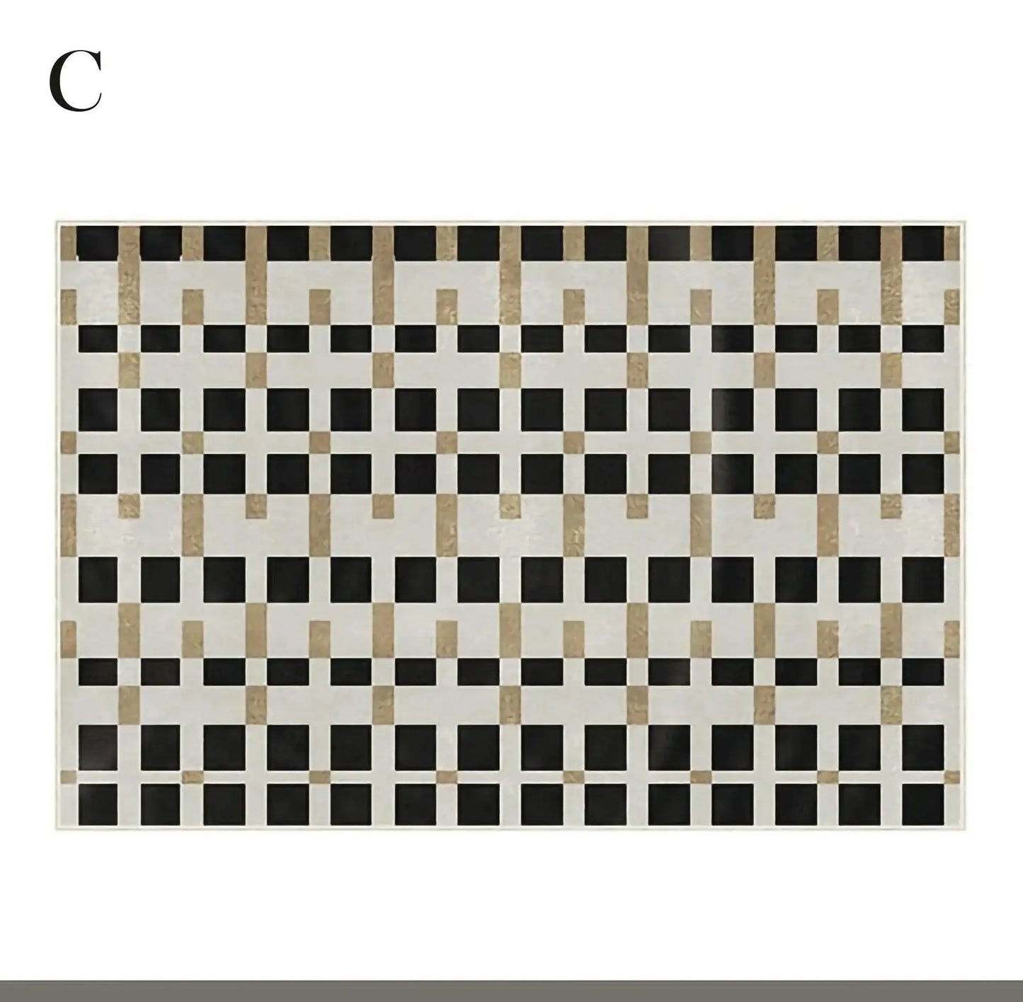 Modern Vintage Living Room Carpet │ Classic Geometric Art Design Rug - Besontique Home