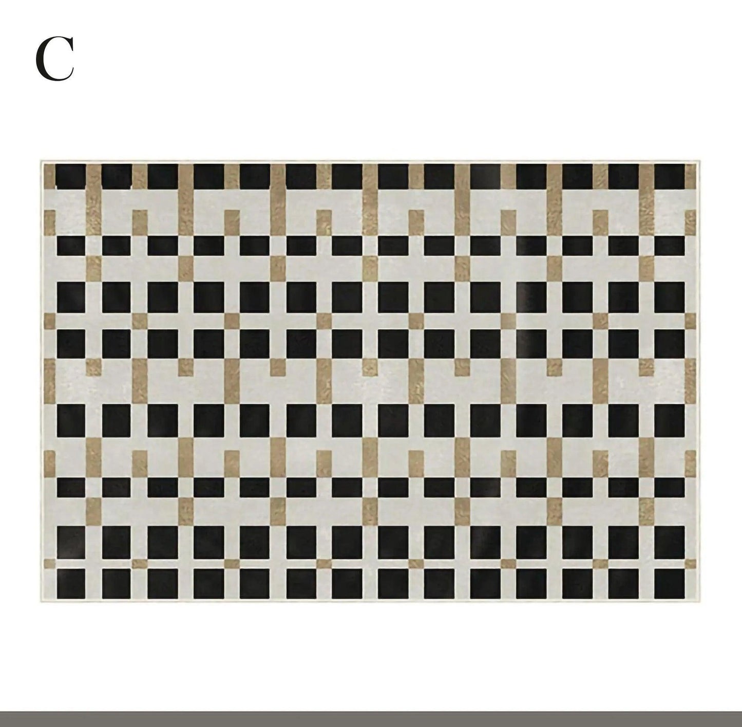 Modern Vintage Living Room Carpet │ Classic Geometric Art Design Rug - Besontique Home