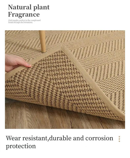 Natural Jute Hand Woven Home Decor Rug Carpet │ Modern Neutral Brown Soft Comfortable Mat - Besontique Home