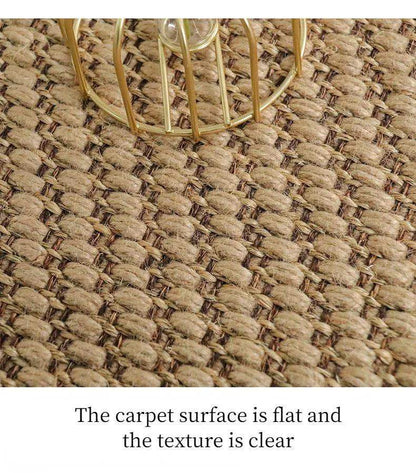 Natural Jute Hand Woven Home Decor Rug Carpet │ Modern Neutral Brown Soft Comfortable Mat - Besontique Home