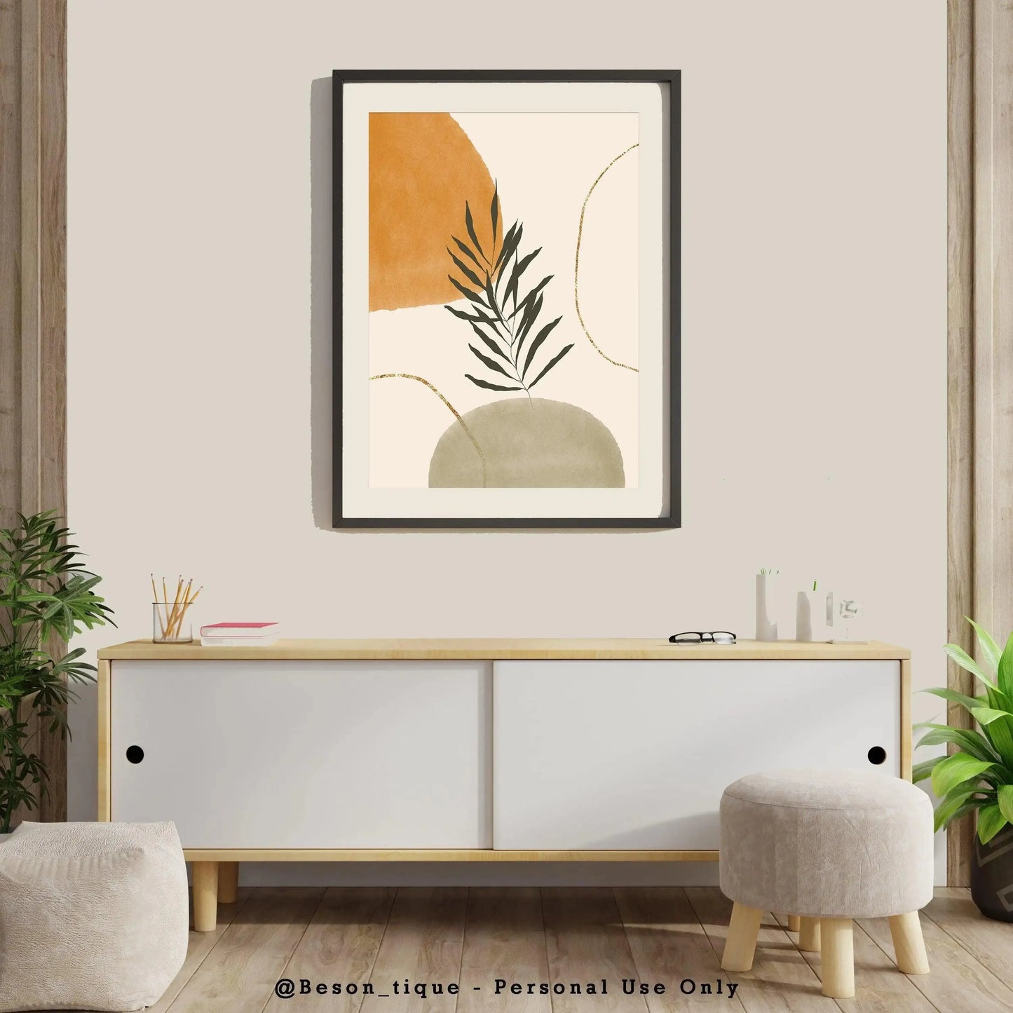 Nature Botanical Art Poster │ Minimalist Wall Print - Besontique Home