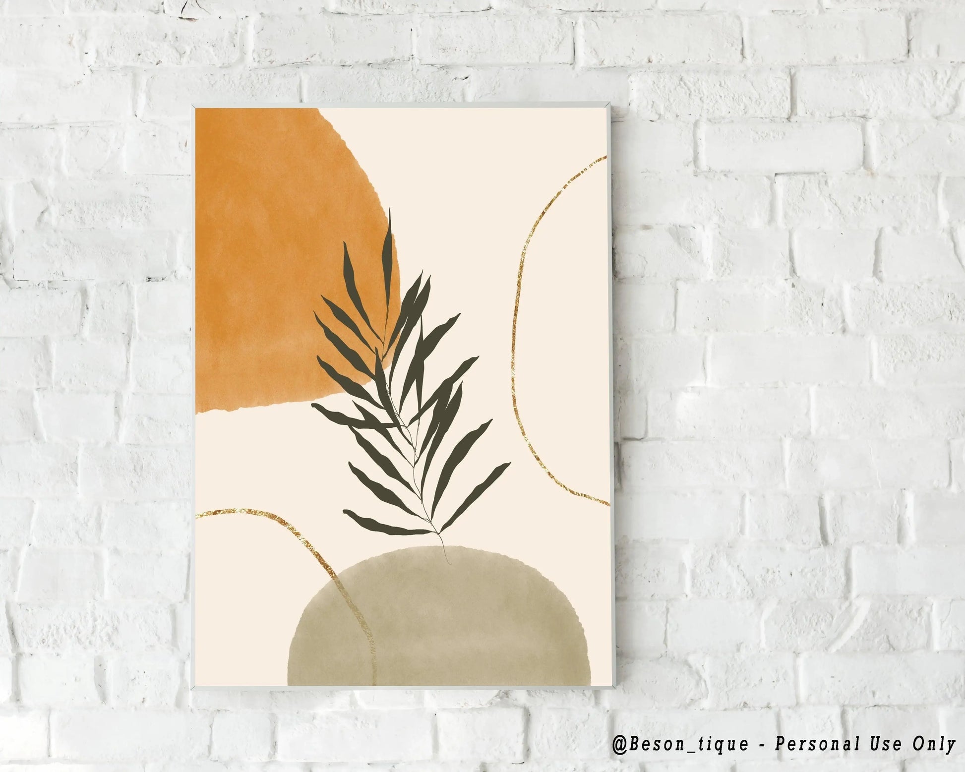 Nature Botanical Art Poster │ Minimalist Wall Print - Besontique Home