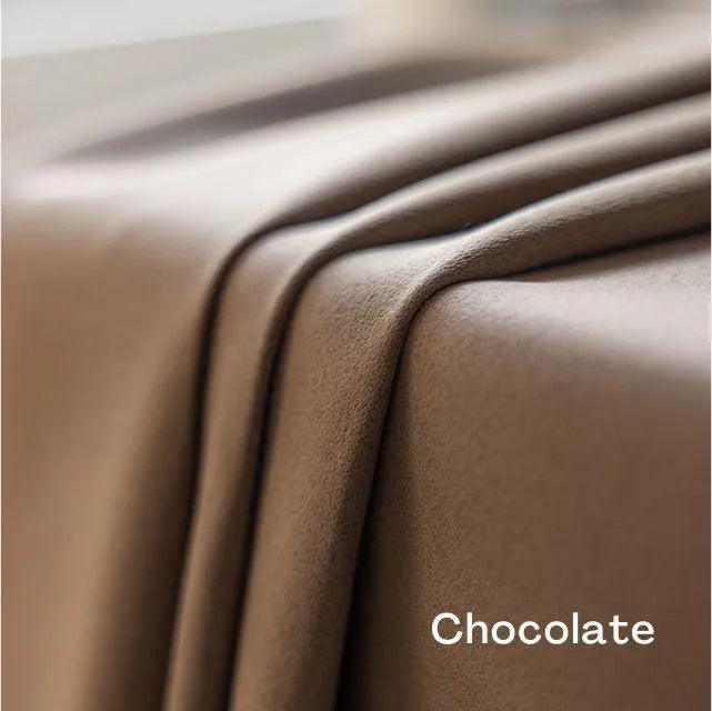 Neutral Solid Color Soft Blackout Curtains │ For Minimal Modern Home Decoration - Besontique Home