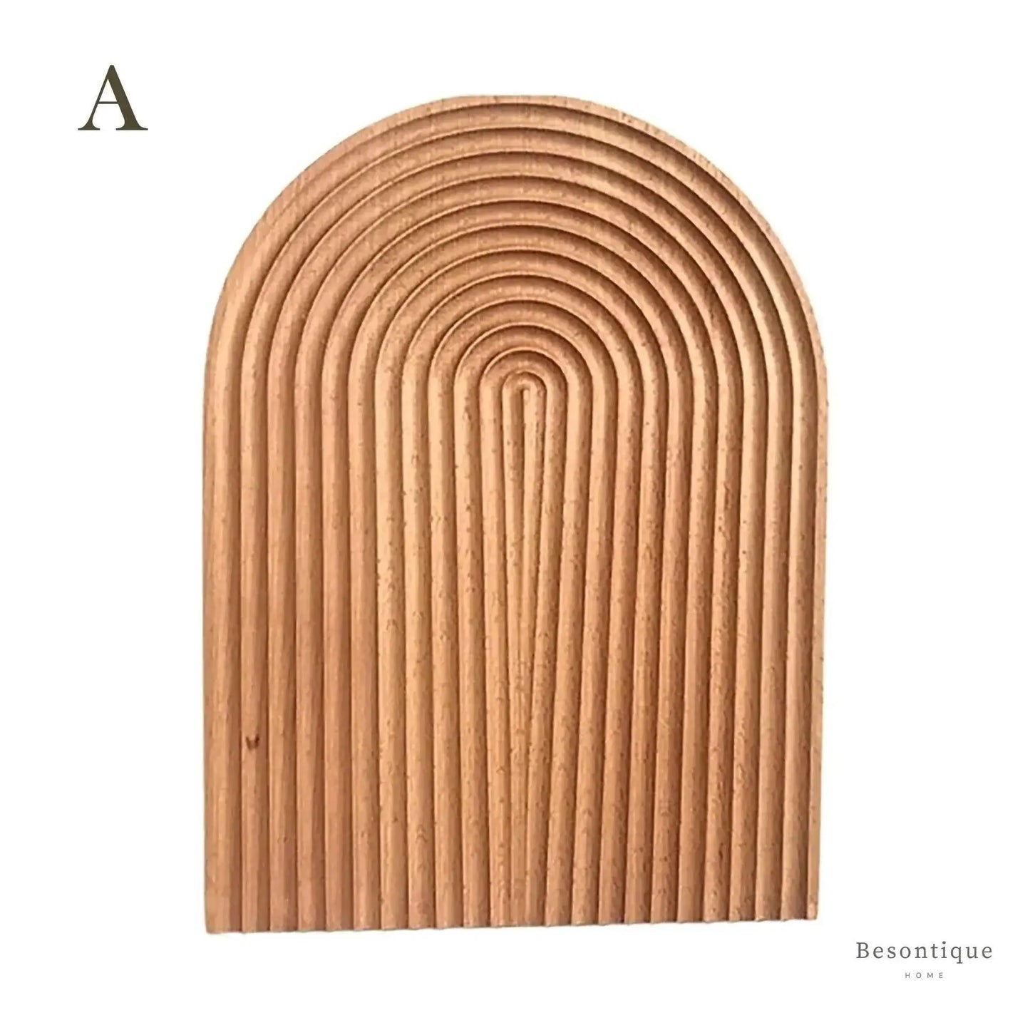 Neutral Wooden Tray For Coffee Bread │ Modern Decorative Platter │ Kitchenware - Besontique Home