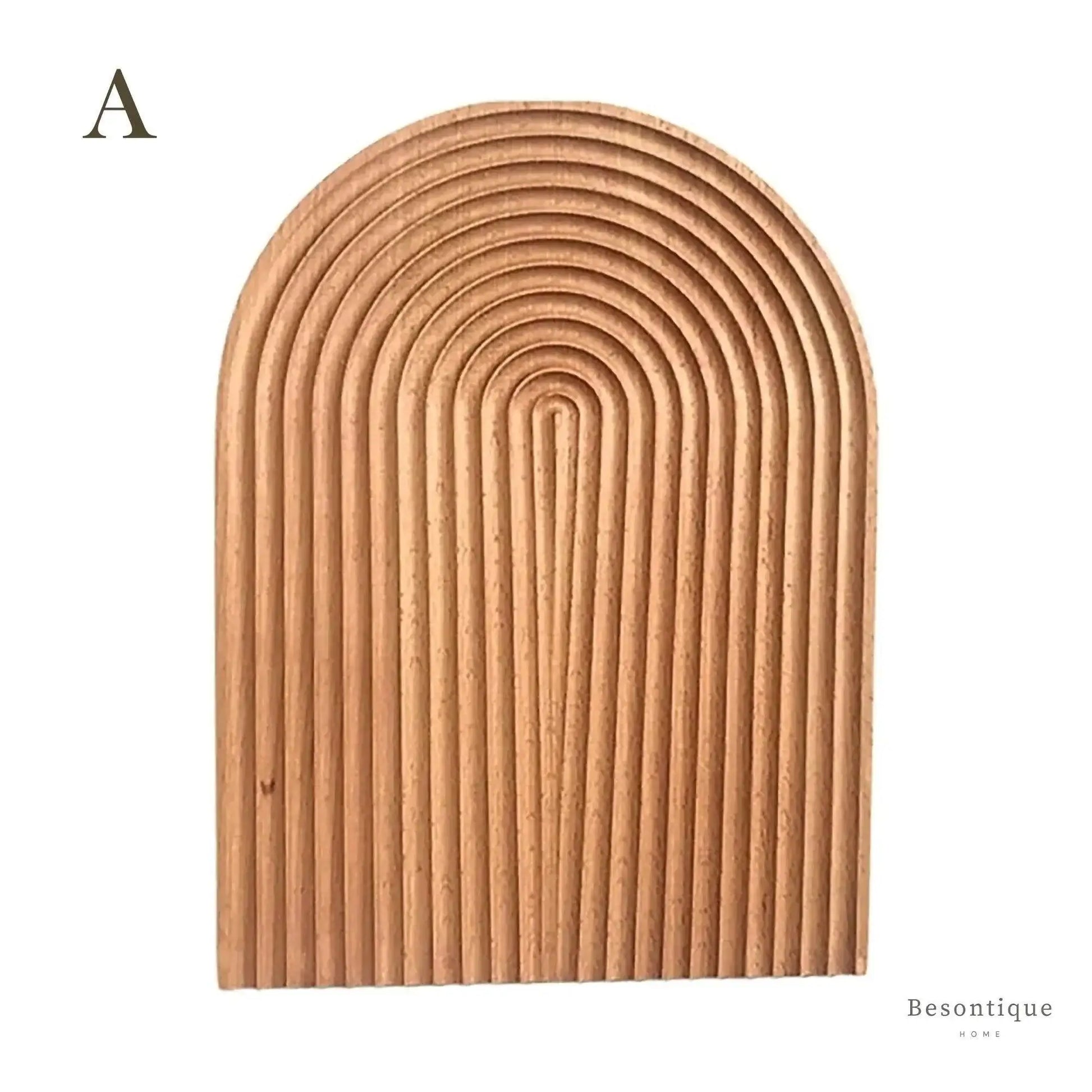 Neutral Wooden Tray For Coffee Bread │ Modern Decorative Platter │ Kitchenware - Besontique Home