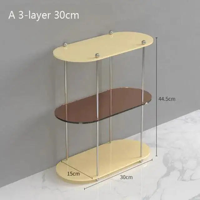 Nordic 2/3 Layered Acrylic Storage Rack Shelf │ Modern Simple Decorative Tray Organizer - Besontique Home