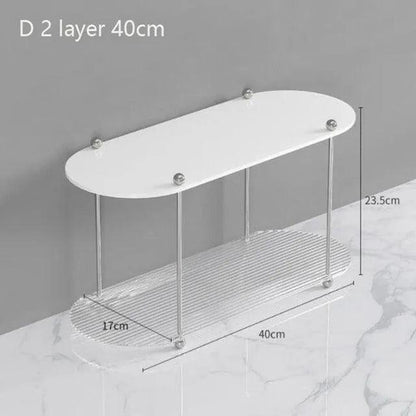 Nordic 2/3 Layered Acrylic Storage Rack Shelf │ Modern Simple Decorative Tray Organizer - Besontique Home