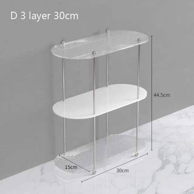 Nordic 2/3 Layered Acrylic Storage Rack Shelf │ Modern Simple Decorative Tray Organizer - Besontique Home