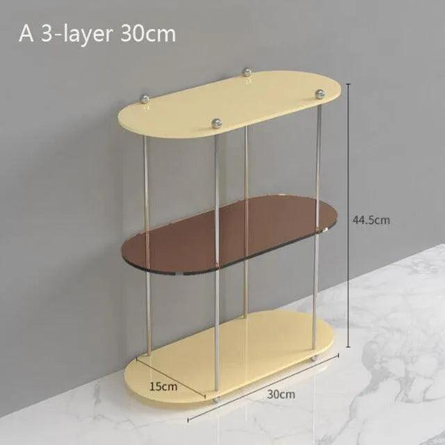 Nordic 2/3 Layered Acrylic Storage Rack Shelf │ Modern Simple Decorative Tray Organizer - Besontique Home