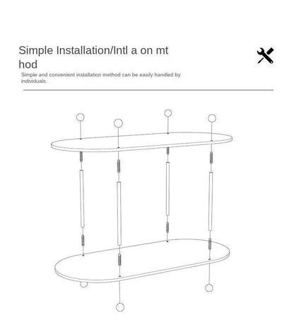 Nordic 2/3 Layered Acrylic Storage Rack Shelf │ Modern Simple Decorative Tray Organizer - Besontique Home