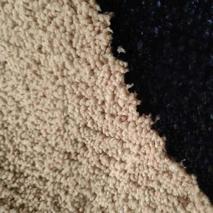 Nordic Abstract Irregular Tufted Rug │ Black Pattern Soft Plush Fluffy Carpet │ For Bedroom Bathroom Home Decor - Besontique Home