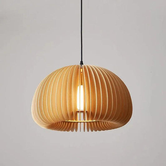Nordic Art Wooden Ceiling Lamp Lighting │ Modern Retro Style Hanging Light - Besontique Home
