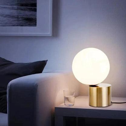 Nordic Glass Ball Table Light Lamp │ Modern Desk Mood Lamp for Bedroom Living Room - Besontique Home