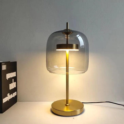 Nordic Transparent Glass Table Lamp │ Modern LED Living Bedroom Decor Lighting Desk Lamp - Besontique Home