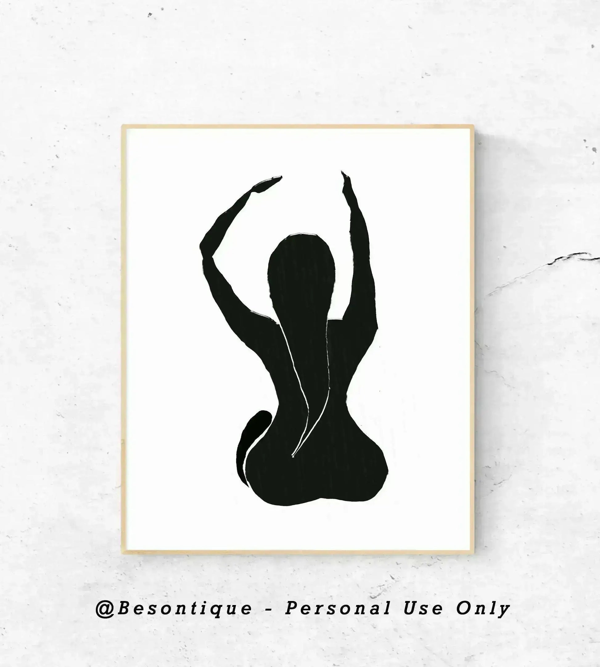 [] Set of 2 Modern Contemporary Digital Prints, Female Abstract Line Art, Minimal Gallery Wall Art, Dark Green Down Tone Printable Poster - Besontique Home