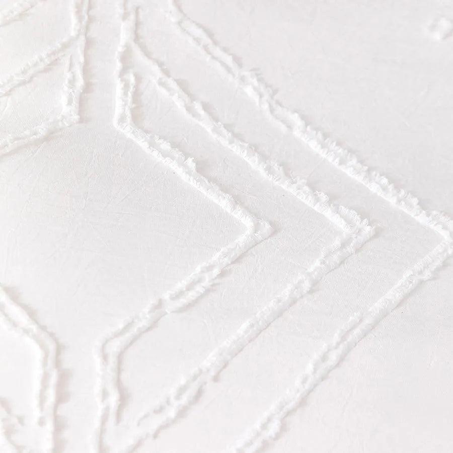 Simple White Luxury Pinch Pleat Bedding Set │ High Quality Quilt Bed Duvet cover Pillow case - Besontique Home