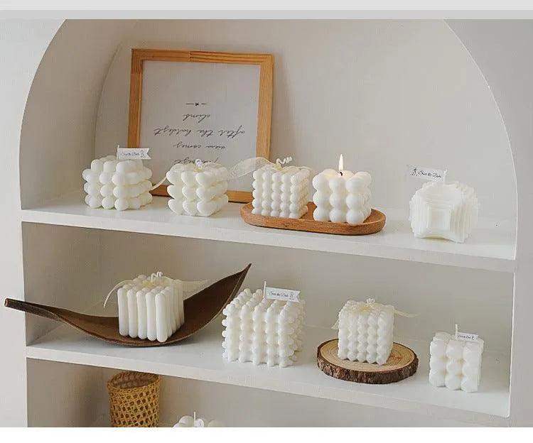 Various Bubble Cube Candles │ Soy Wax Scented candle │ Home Decor Ornaments - Besontique Home
