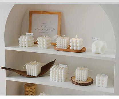 Various Bubble Cube Candles │ Soy Wax Scented candle │ Home Decor Ornaments - Besontique Home