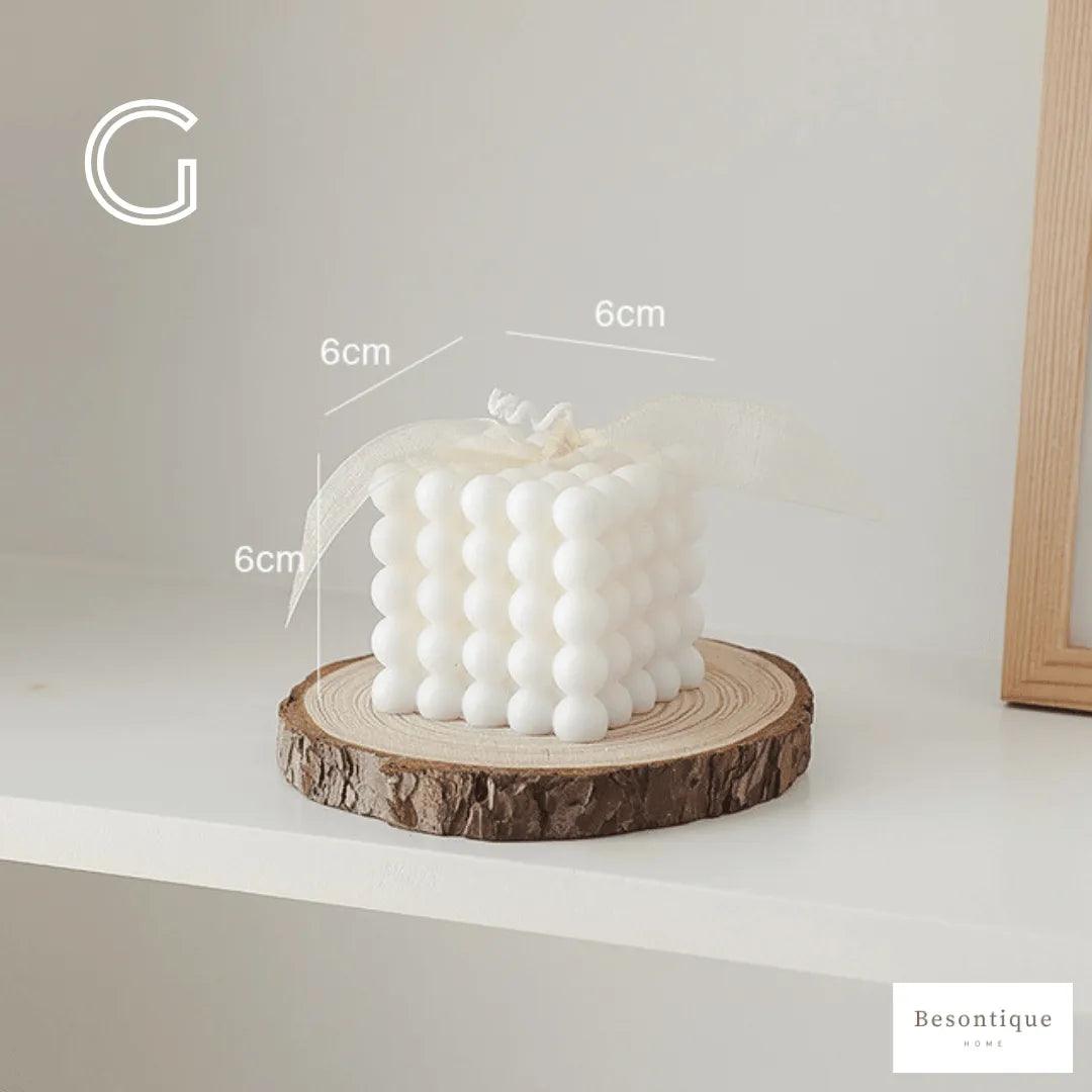 Various Bubble Cube Candles │ Soy Wax Scented candle │ Home Decor Ornaments - Besontique Home