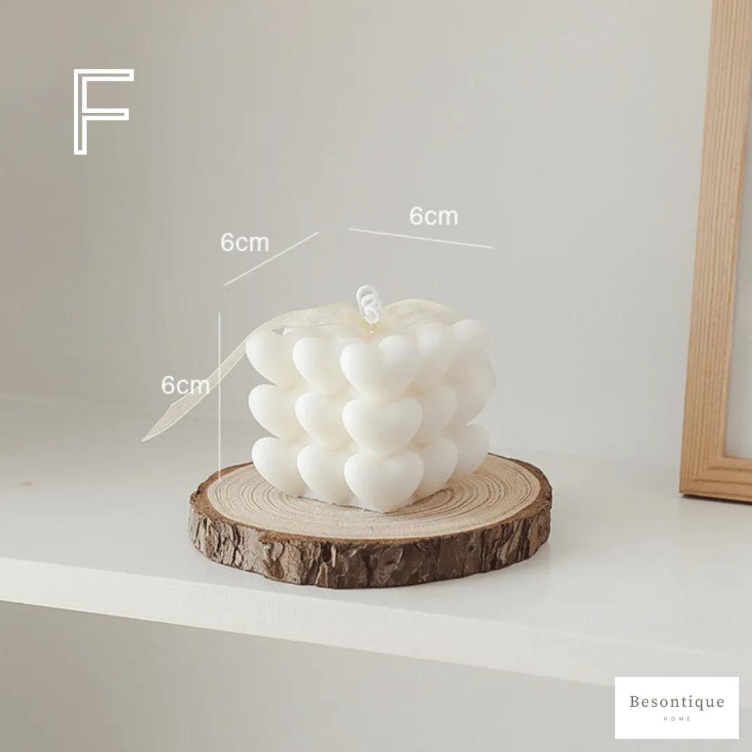 Various Bubble Cube Candles │ Soy Wax Scented candle │ Home Decor Ornaments - Besontique Home
