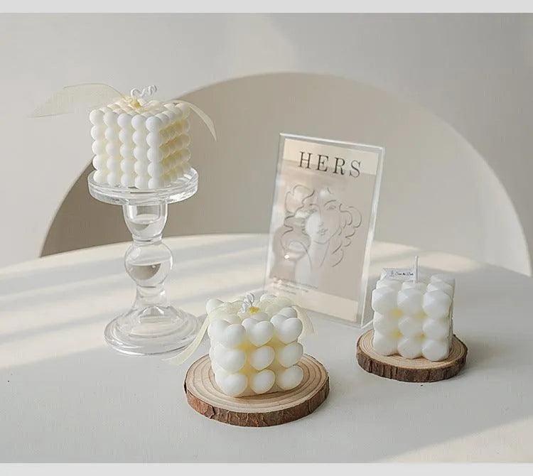 Various Bubble Cube Candles │ Soy Wax Scented candle │ Home Decor Ornaments - Besontique Home