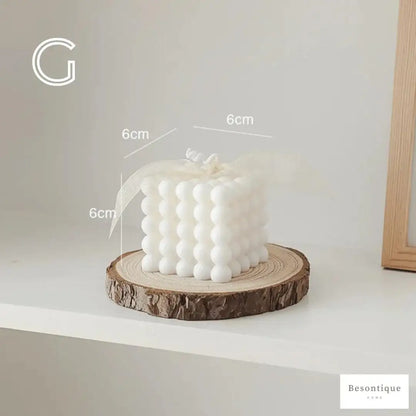 Various Bubble Cube Candles │ Soy Wax Scented candle │ Home Decor Ornaments - Besontique Home