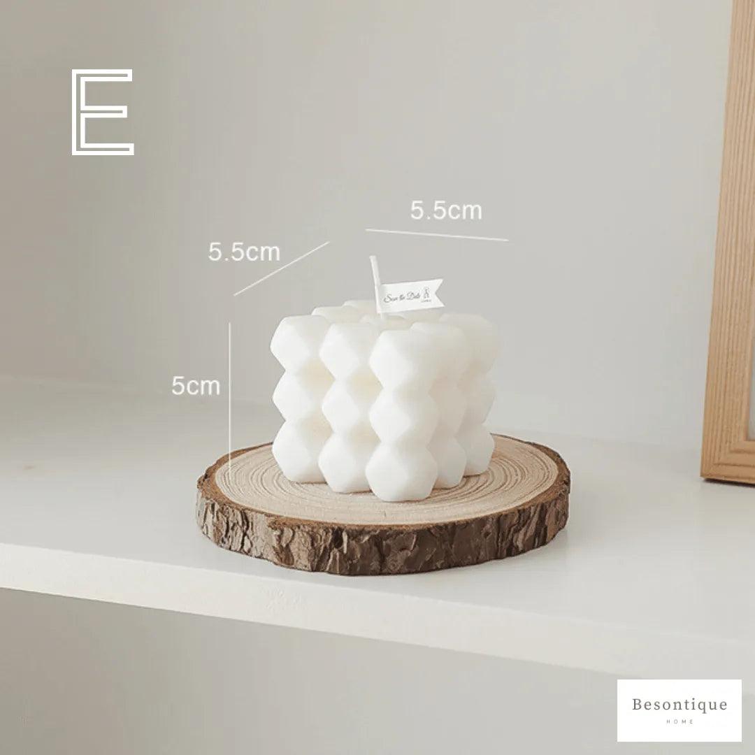 Various Bubble Cube Candles │ Soy Wax Scented candle │ Home Decor Ornaments - Besontique Home
