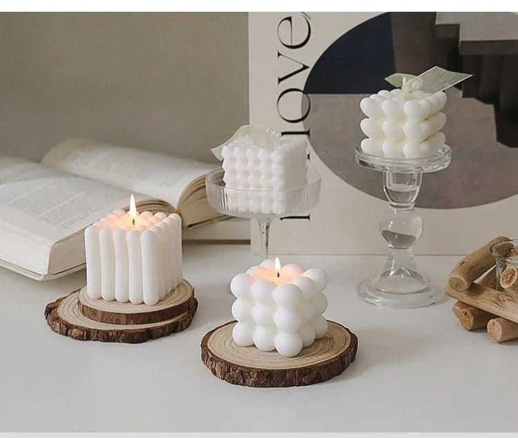 Various Bubble Cube Candles │ Soy Wax Scented candle │ Home Decor Ornaments - Besontique Home