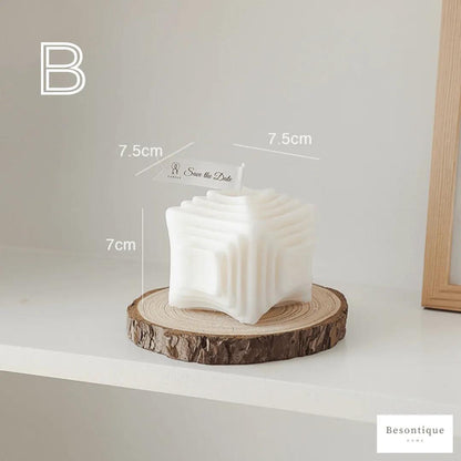 Various Bubble Cube Candles │ Soy Wax Scented candle │ Home Decor Ornaments - Besontique Home