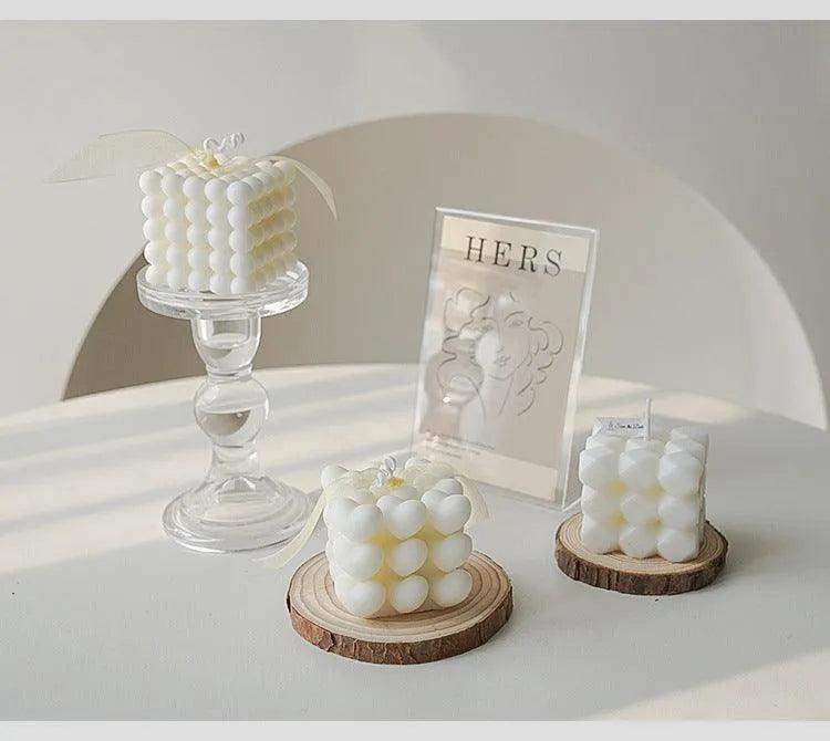 Various Bubble Cube Candles │ Soy Wax Scented candle │ Home Decor Ornaments - Besontique Home