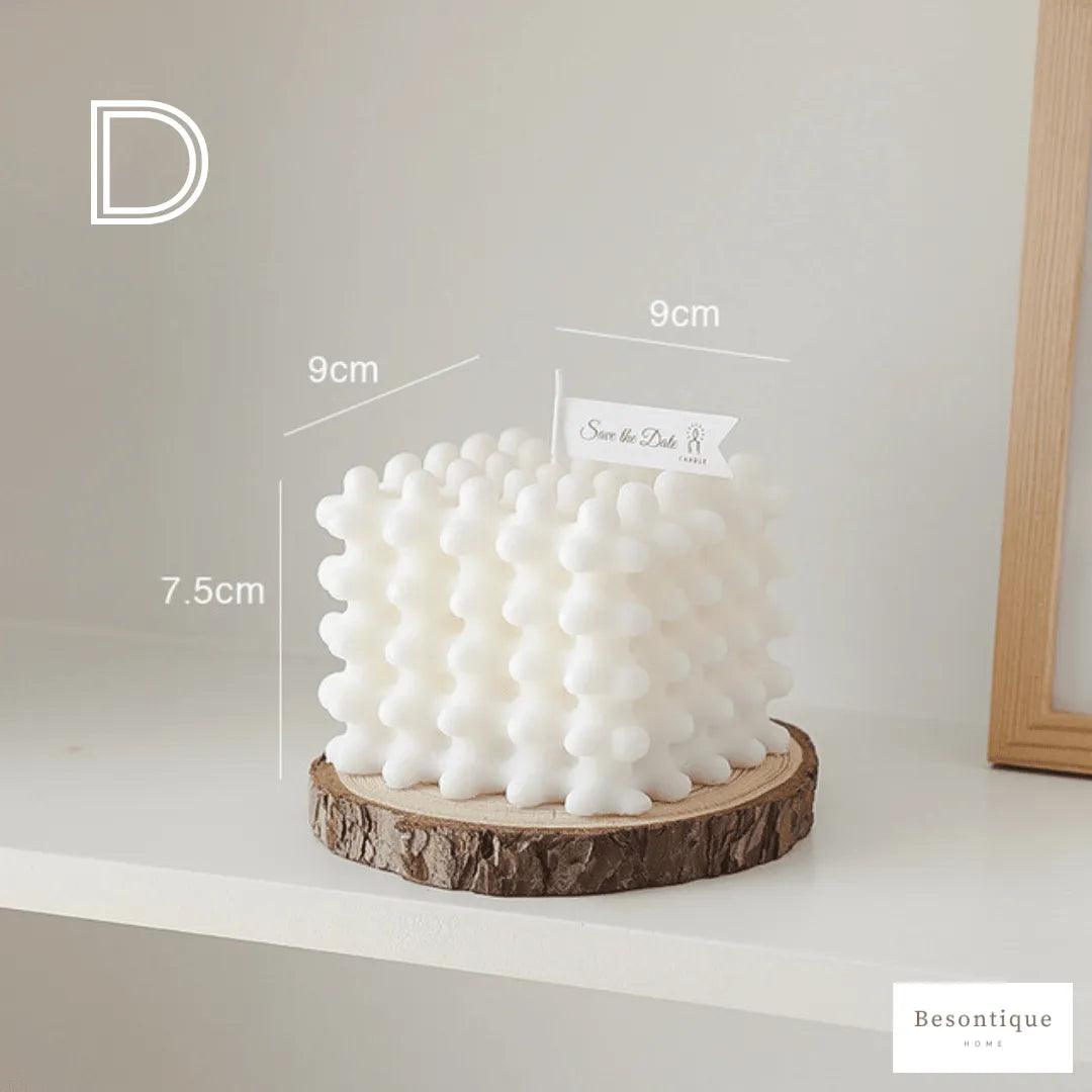Various Bubble Cube Candles │ Soy Wax Scented candle │ Home Decor Ornaments - Besontique Home