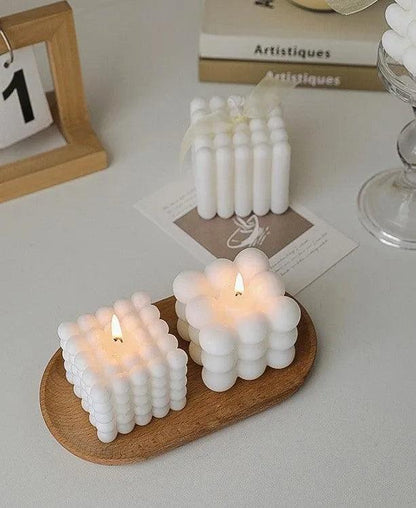 Various Bubble Cube Candles │ Soy Wax Scented candle │ Home Decor Ornaments - Besontique Home