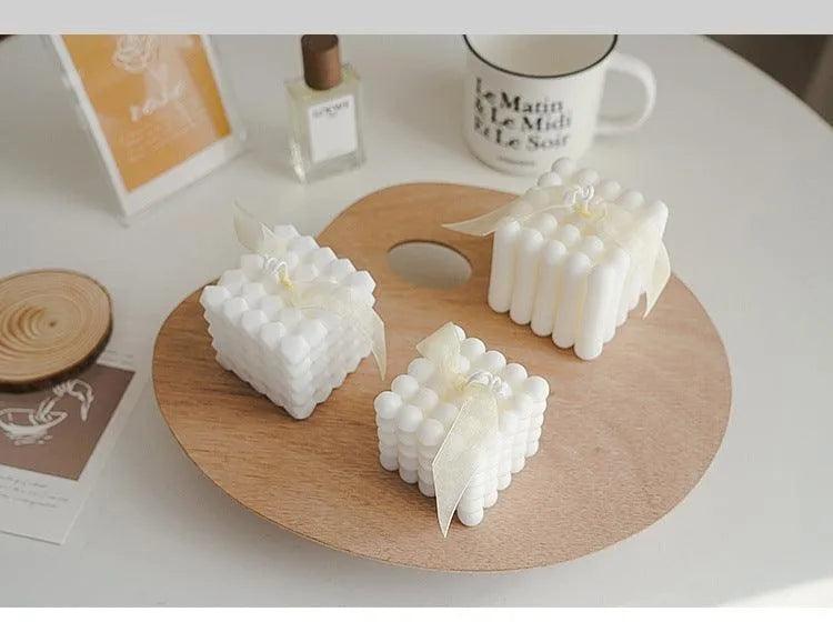 Various Bubble Cube Candles │ Soy Wax Scented candle │ Home Decor Ornaments - Besontique Home