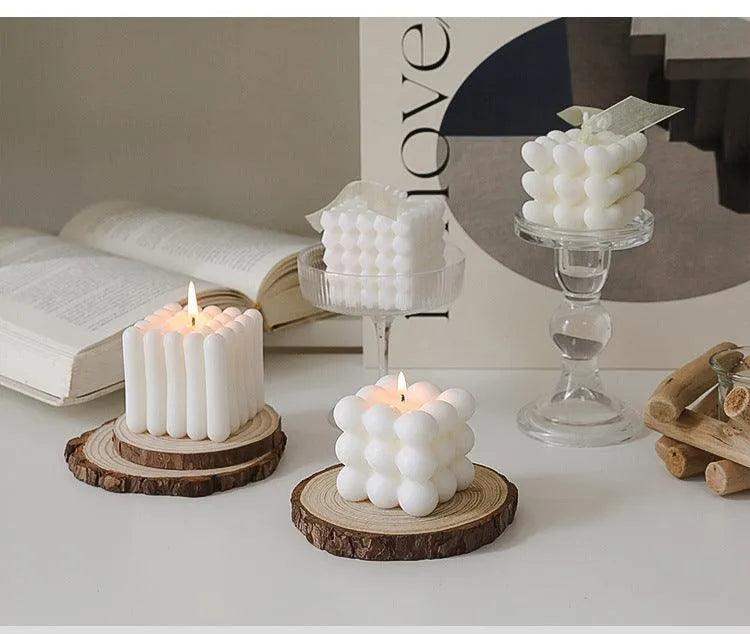 Various Bubble Cube Candles │ Soy Wax Scented candle │ Home Decor Ornaments - Besontique Home